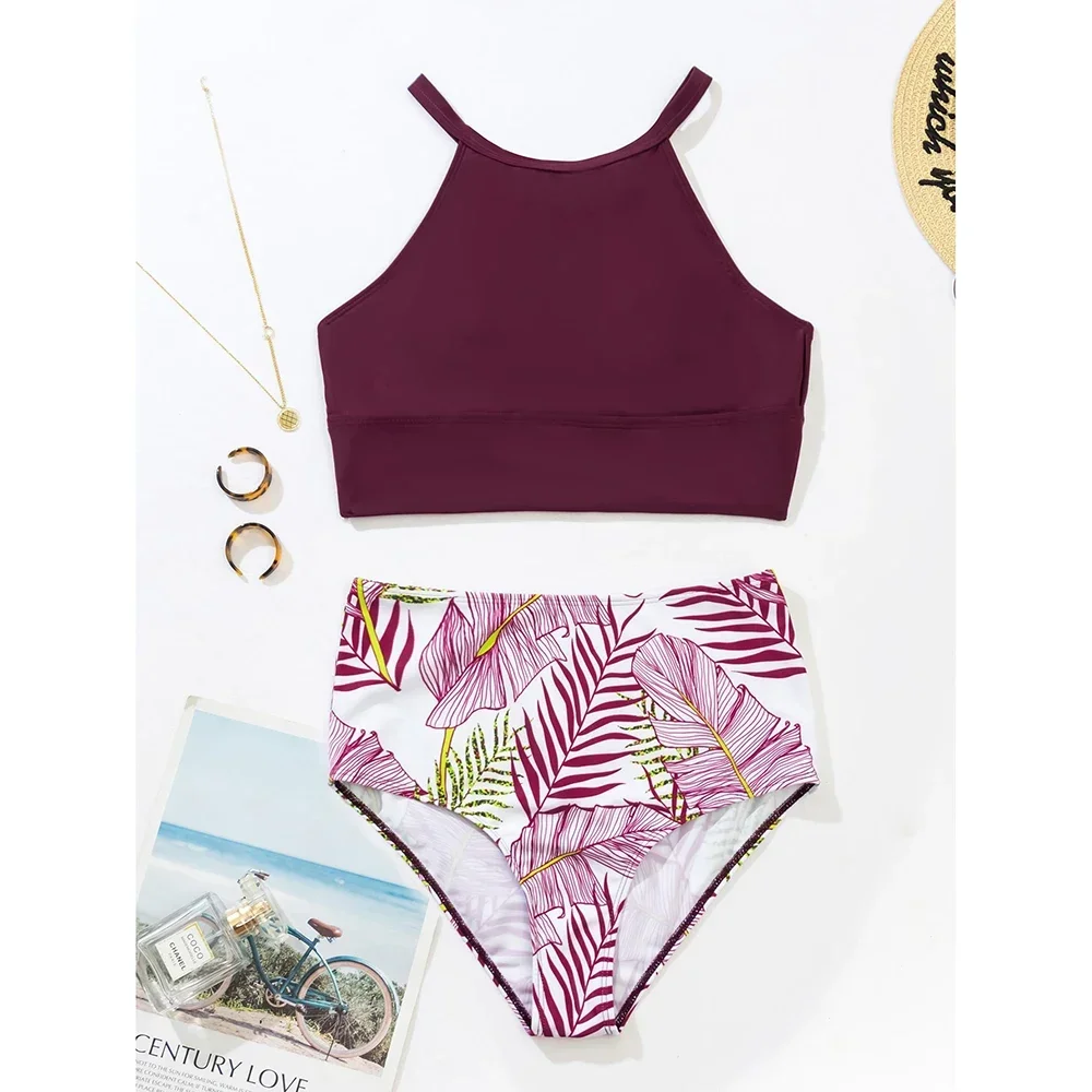 ハイウエストビキニ 2022 Mujer 水着女性水着ハイレグビキニセット水泳水着女性マイヨ・デ・ベインのファム