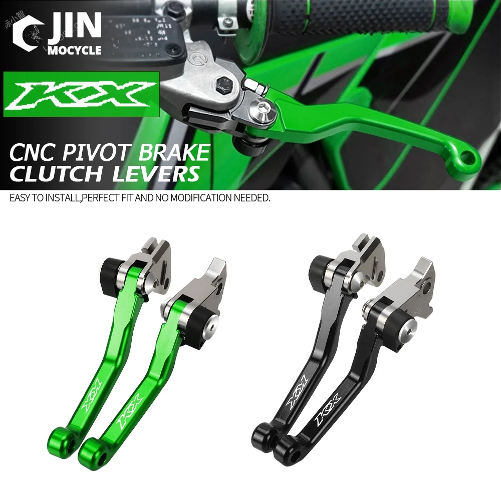 1983-2003 KX60 Dirt Pit Bike Aluminum Motocross Pivot Brake Clutch Levers For Kawasaki KX 60 2002 2001 Motorcycle Accessories