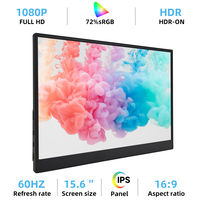 ZSUS 15.6-Inch 1920*1080 Portable Monitor 1080P For Laptop XBox PS4/ 5 Switch Cell Phone PC Extension Mobile Mointor