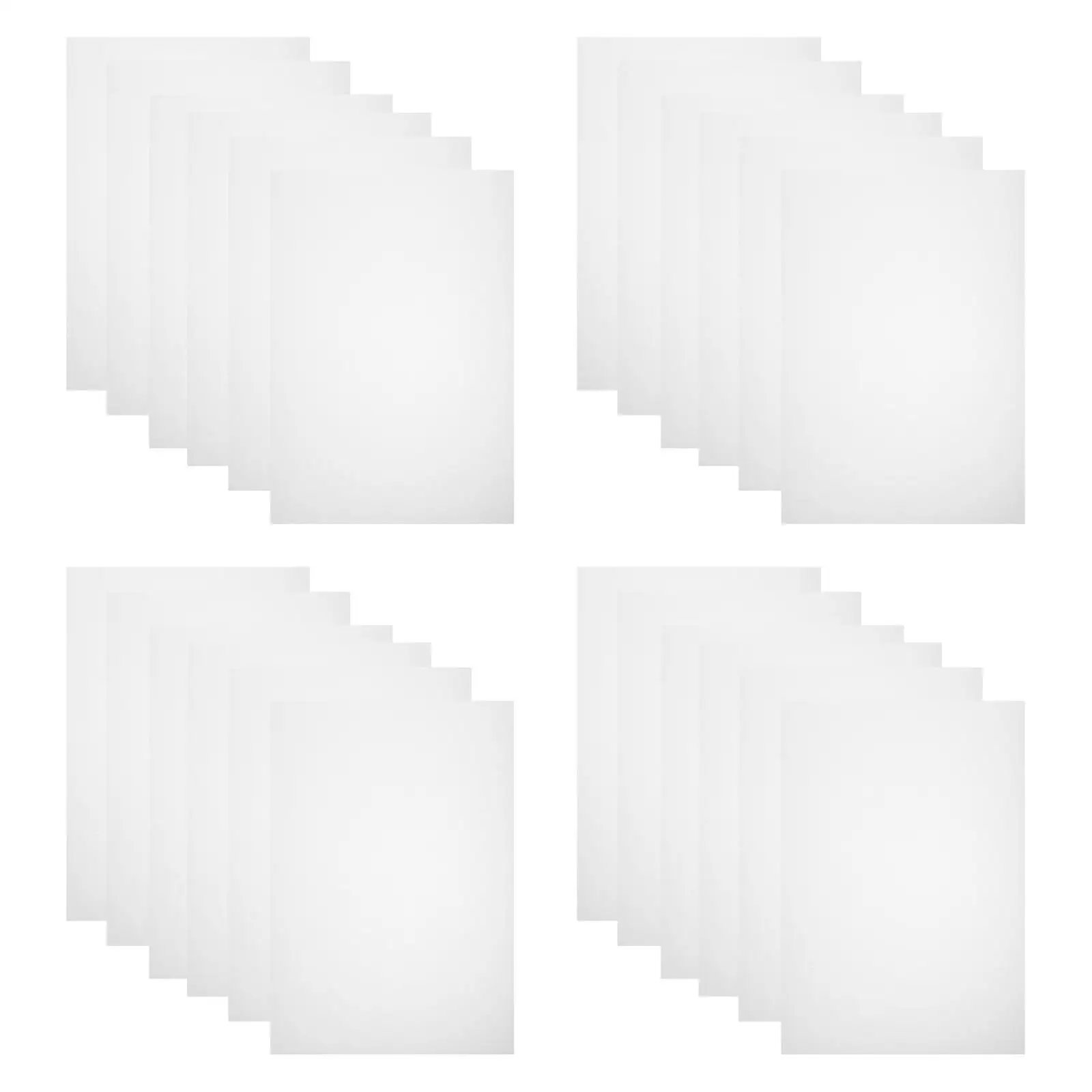 50 Pcs A4 Tracing Paper Transfer for Printing White Graphite Thin Multifunction Pen Drawing Pattern Sewing Pencil