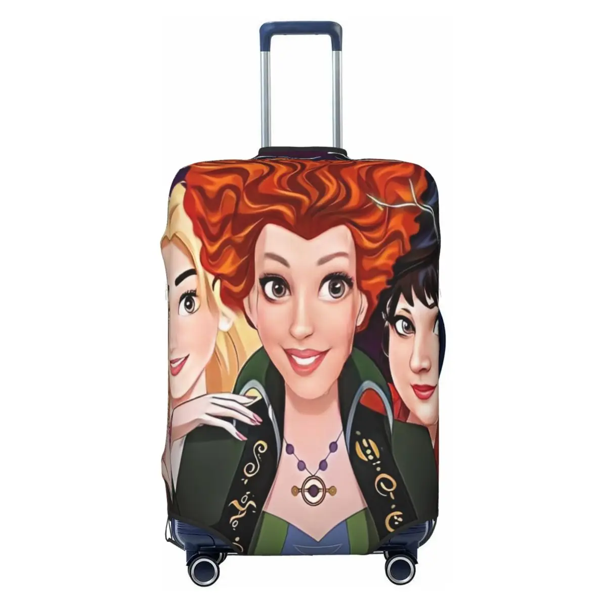

Custom Hocus Pocus Sanderson Sisters Luggage Cover Cute Comedy Film Suitcase Protector Covers Suit For 18-32 inch