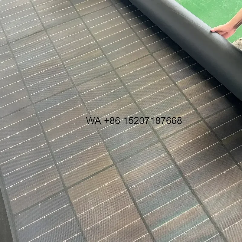 Wmwmnu for Sunharmonics FlexRoll Pro 620W Rollable CIGS Flexible Solar Panel for Outdoor Tents ETFE Coated Wind Resistant