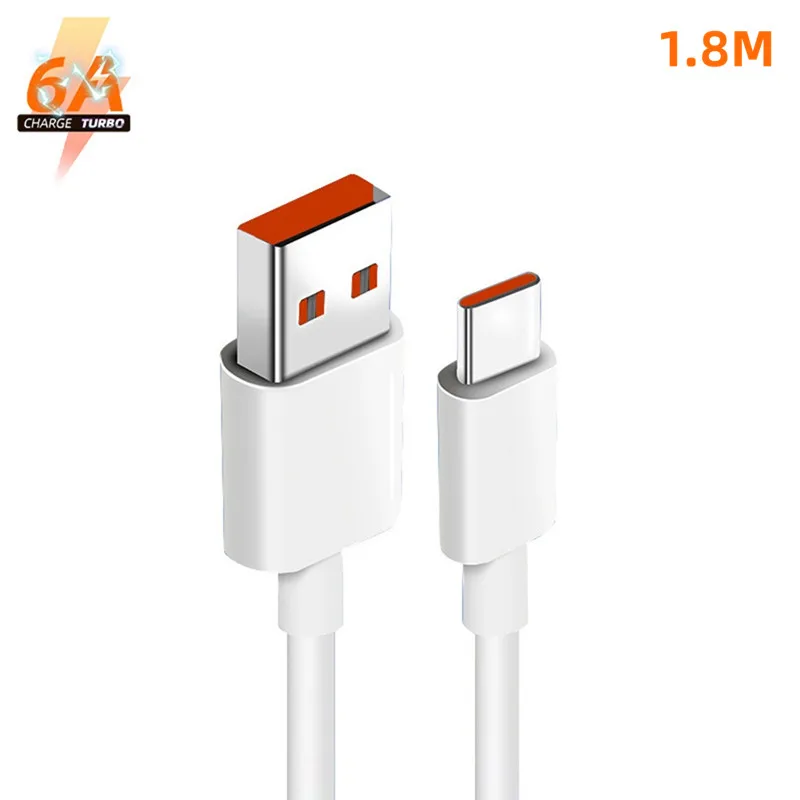 Originele Xiaomi 6A USB Type C Kabel Oplader 120 w Turbo Tipo Snel Opladen Voor Mi 13 12 11 10 Pro ultra Poco x3 Redmi Note K50 40