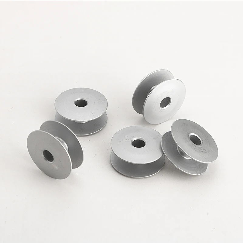100pcs Aluminiu Bobbin For Industrial Pattern Sewing Machine Synchronous Feed Sewing Machine 6-5 6-7
