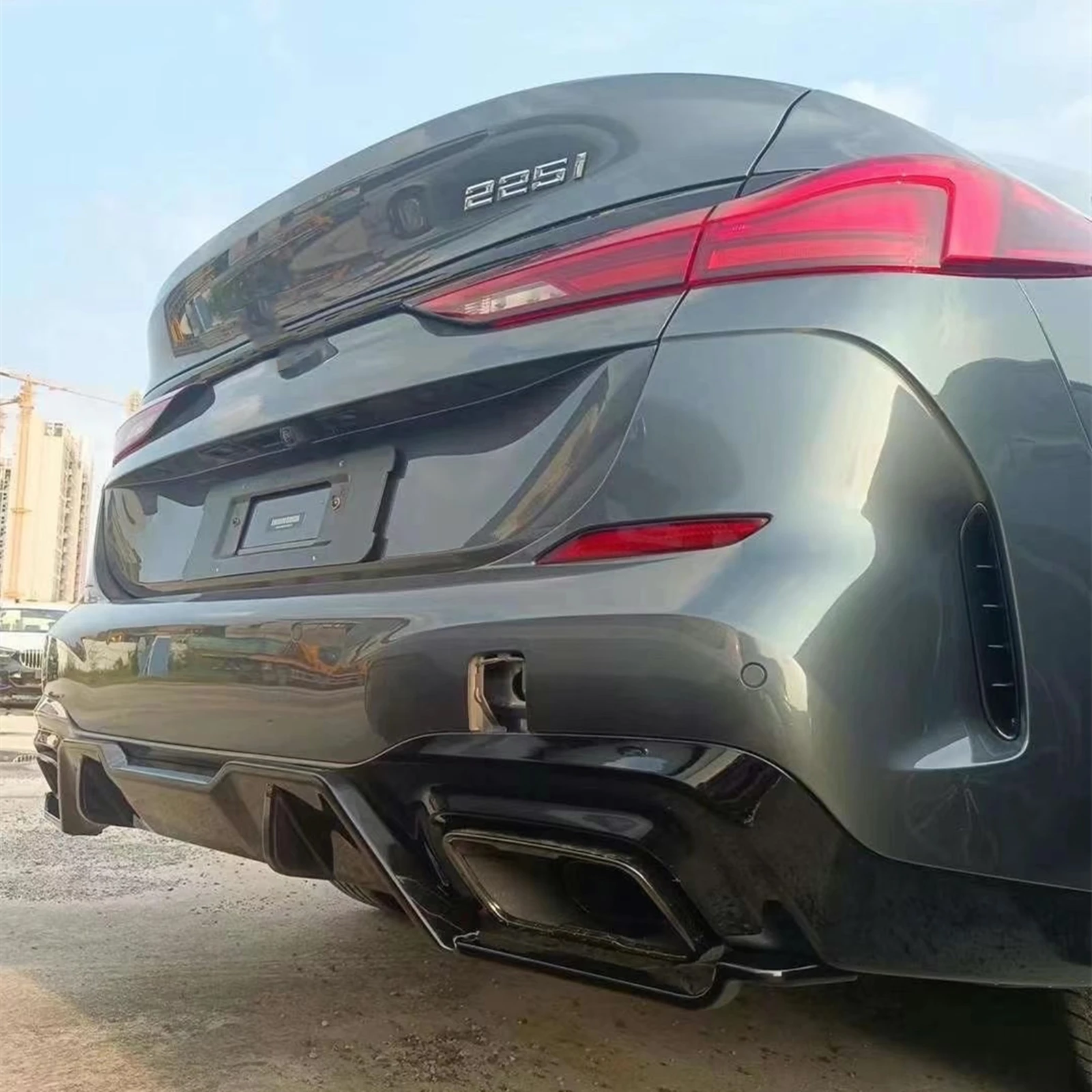 

Rear Bumper Diffuser Lip Spoiler Plate Boot Lower Splitter For BMW 2 Series F44 228i M235i 2020 2021 2022 2023 2024