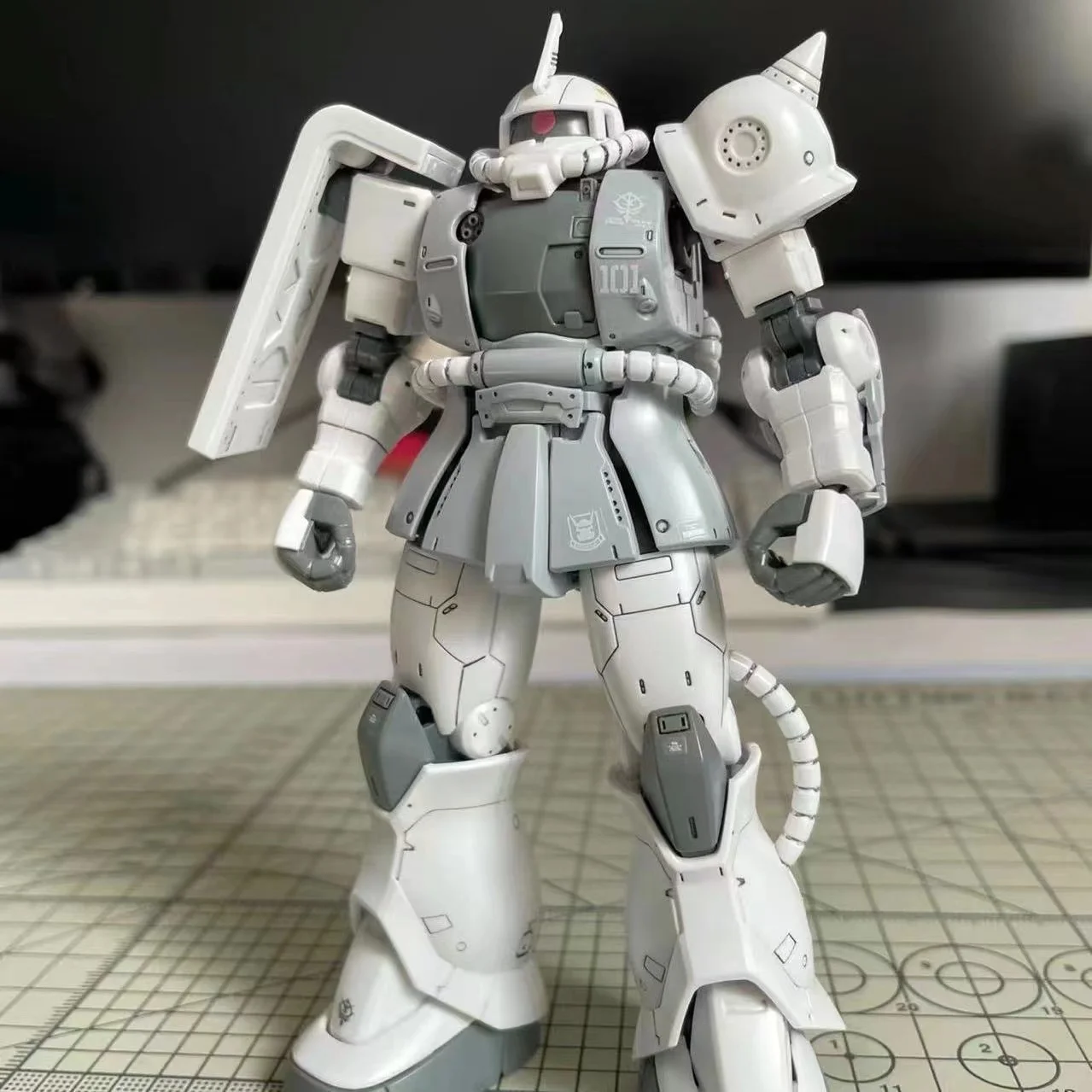 조립 모델 키트 Gto 019 Ms-06ck Zaku 하프 캐논 Hg 1/144 액션 피규어, 로봇 애니메이션 피규어, PVC 모델 소장 장난감 선물