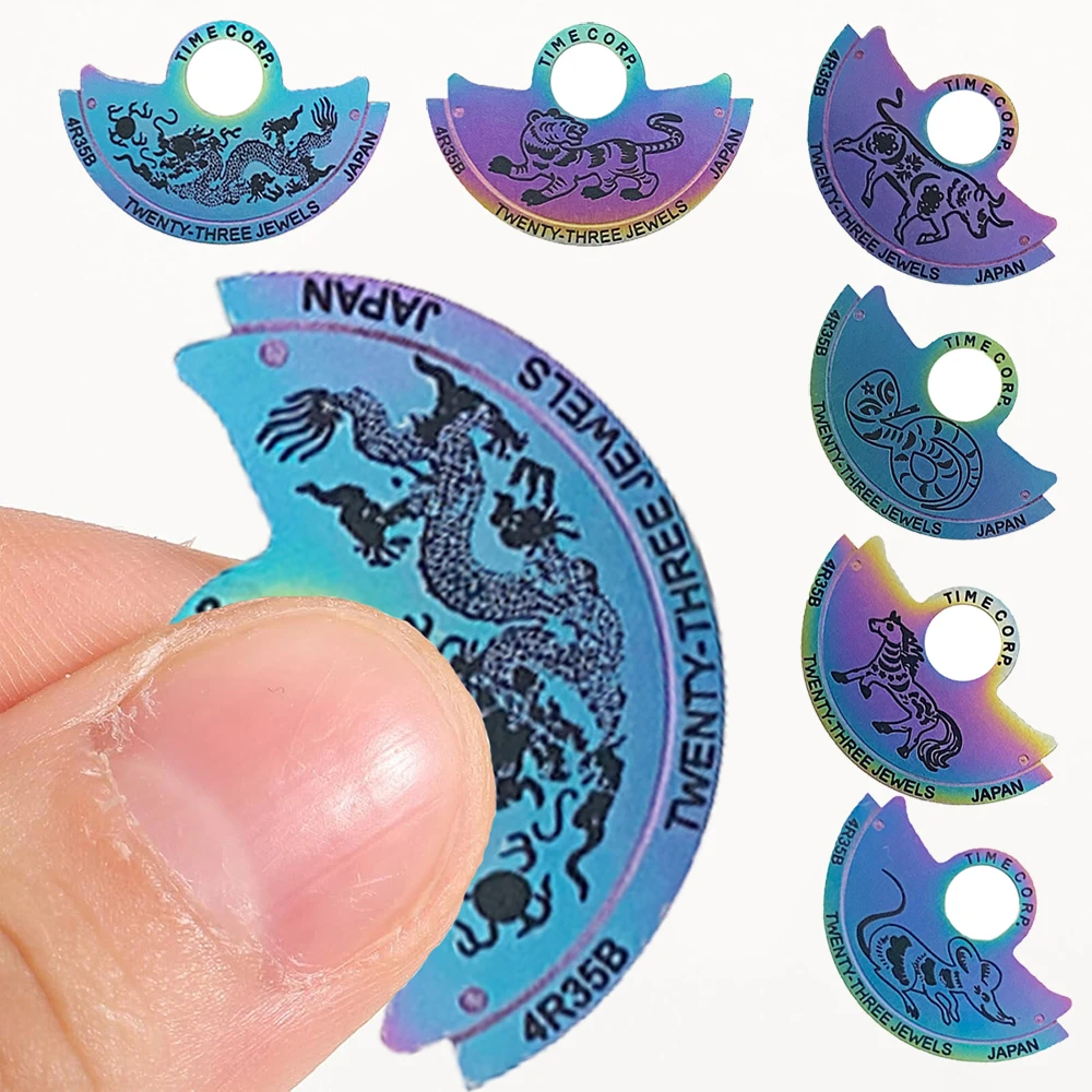 Zodiac NH35 Movement Automatic Hammer Rotor Metal Patch Fit for NH35 Watch Movement Retrofit Part Watch Repair Accessories