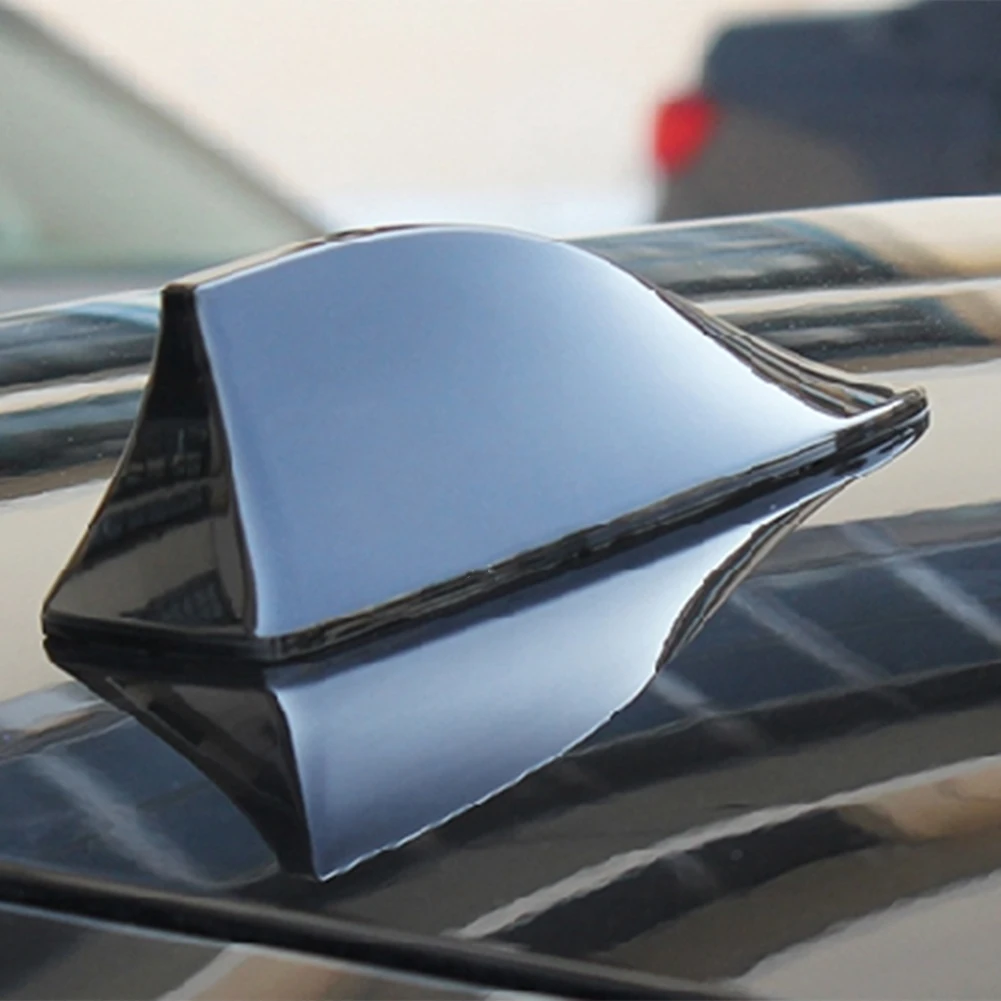 Universal Car Shark Fin Antenna  SharkRoof Antennas No Drilling Radio Car AM/FM Signal  Auto Radio Antenna  Roof Car Accessories