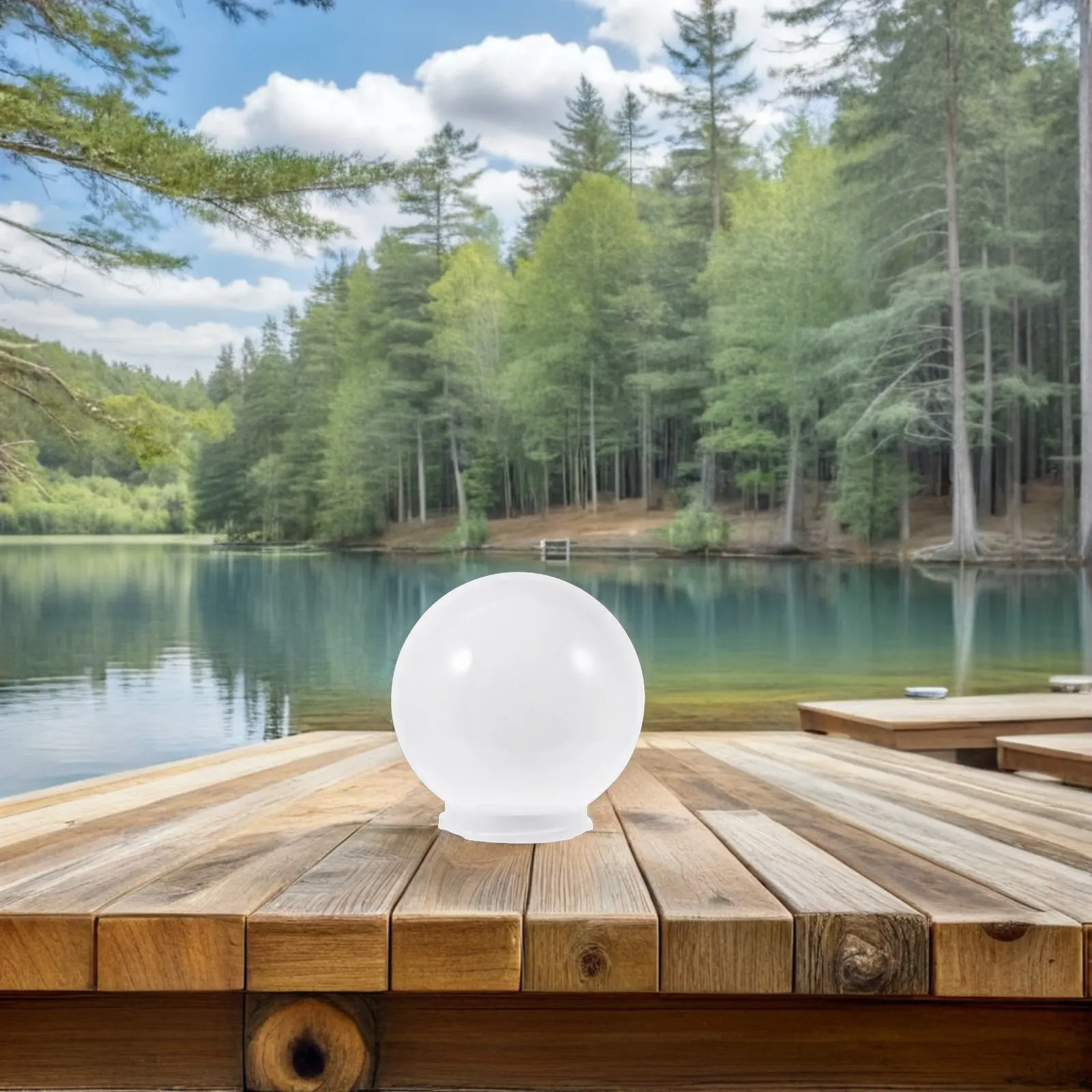 Spherical Lampshade Globe Replacement Shades Acrylic Light Covers Wall Street Patio Garden Outdoor Waterproof Decor