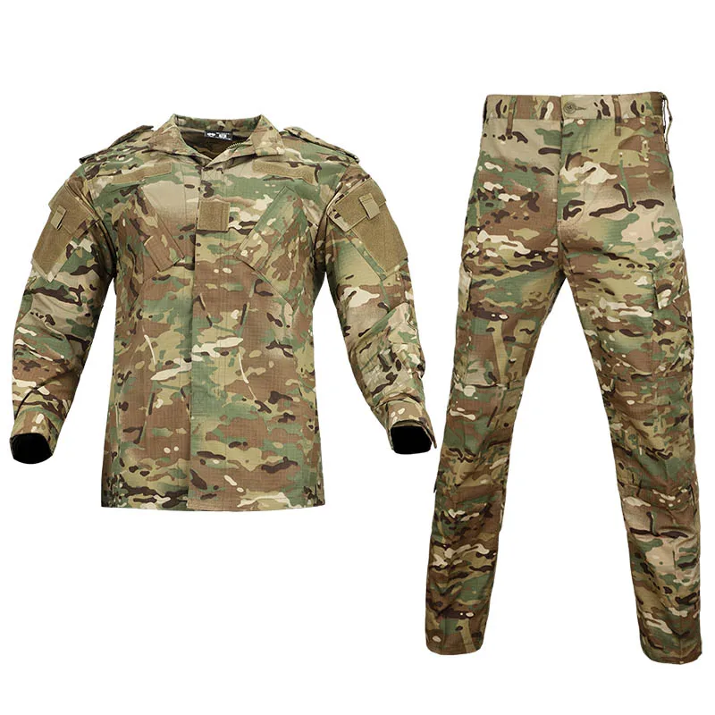 MGFLASHFORCE Uniform Men\'s Airsoft Camouflage Tactical Suit Combat Training Jackets Pants Outdoor Hunting clothes