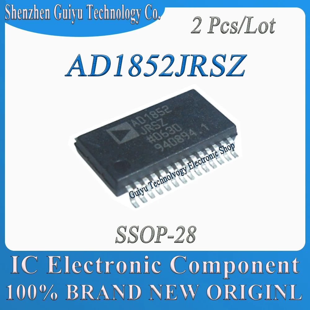 2 Pcs/Lot AD1852JRSZ AD1852JRS AD1852JR AD1852J AD1852 AD SSOP-28 IC Chip