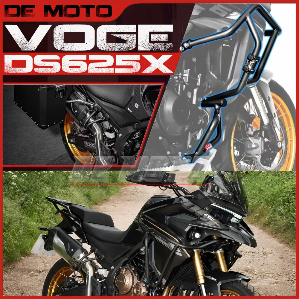 

FOR VOGE DS625X DSX625 Motorcycle Modified Stainless Steel Upper And Lower Bumpers Aluminum Alloy Three-Box Side Box