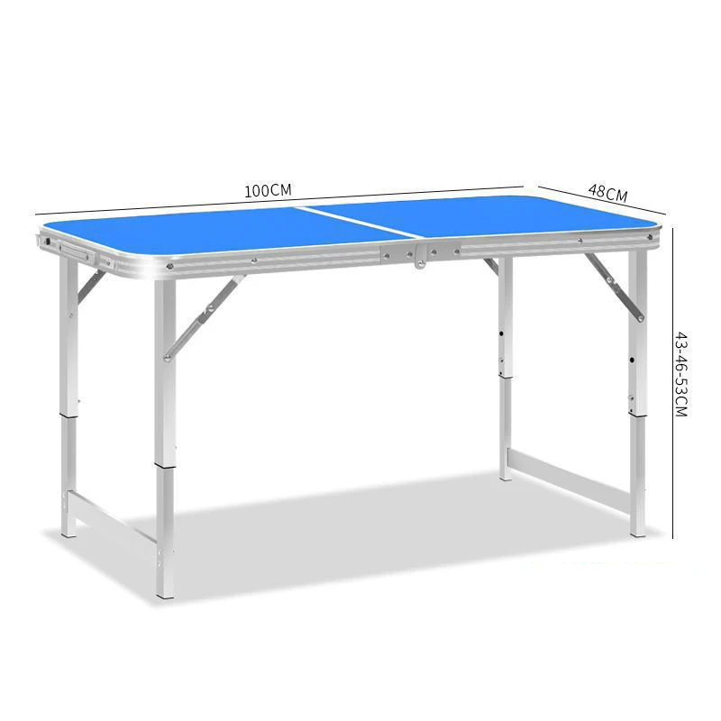 Mesa plegable ajustable para vivienda de alquiler, mesas de centro portátiles, aleación de aluminio ultraligera, senderismo al aire libre, escritorio de picnic