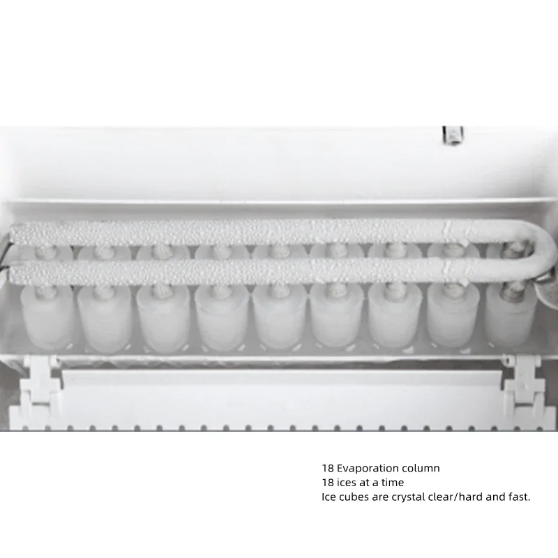 ZB-20A Macchina per il ghiaccio 35KG/24H Macchina per il ghiaccio piccola macchina per la produzione di ghiaccio rotonda e la frantumazione del ghiaccio