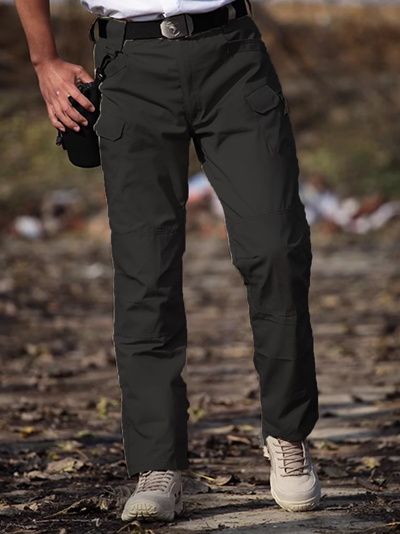 

LEOSOXS Tactical Cargo Pants Men's Ix9 Tactical Pants Quick-Drying Elastic Waterproof Cargo Trousers Outdoor Multi Pocket