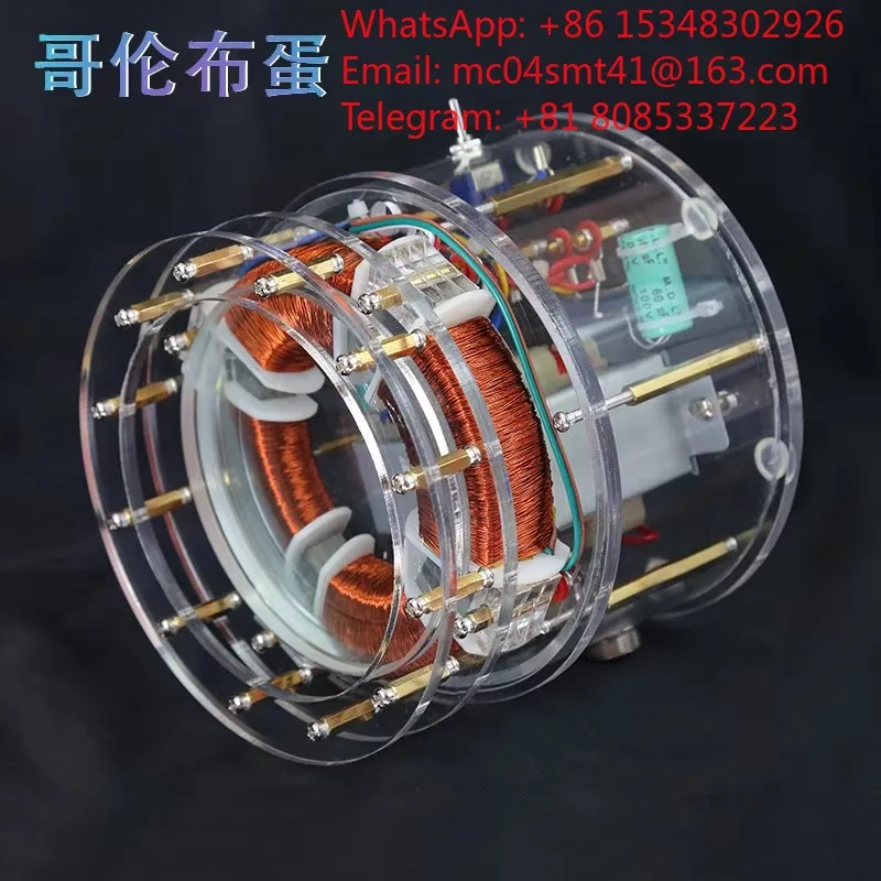 1PC Rotating Magnetic Field Demonstration Model Induction Motor Display Instrument For School Museum Physics Science Teaching
