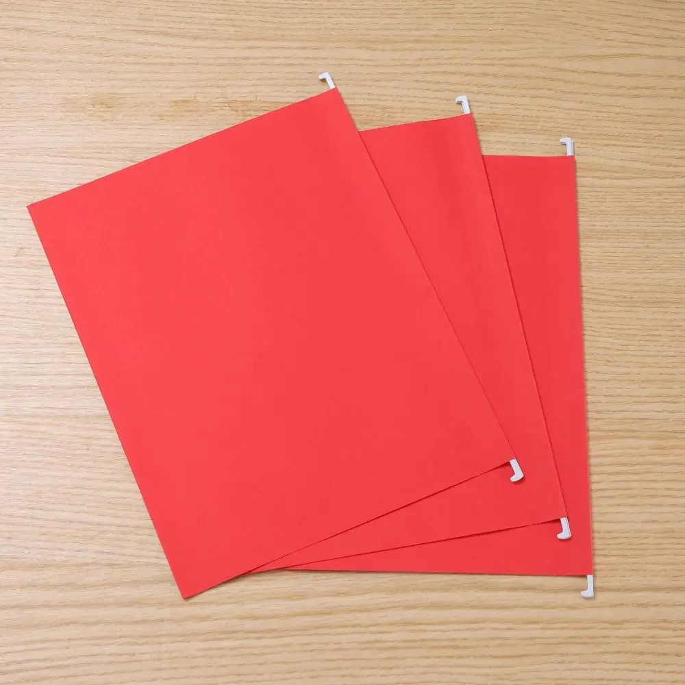 10 pçs a4 pendurado pasta de arquivo tamanho carta papel pendurado arquivo organizador grande capacidade portátil pendurado documento clipe