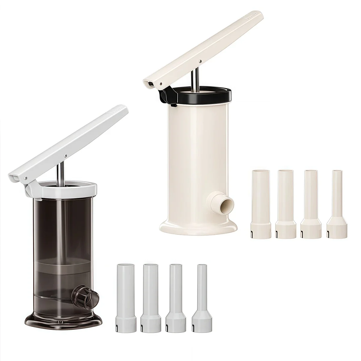 Manual Sausage Filling Machine Sausage Meat Stuffer Maker With 4Tubes Homemade  Sausage Tool  Sausage Stuffer Gadgets ﻿