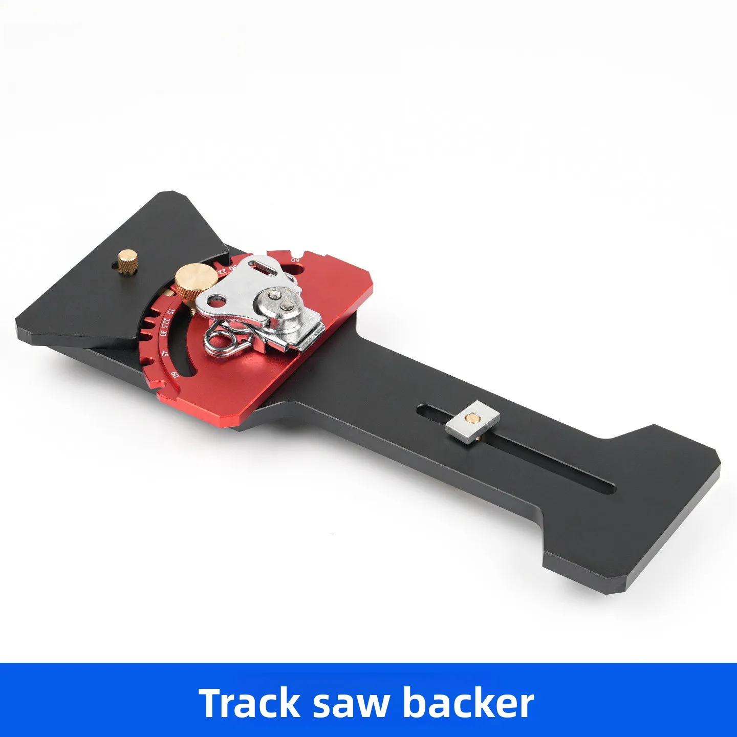 Track Saw Angle Stop, Aluminum Alloy CNC Guide Rail Angle Fence, 90° Bevel Cutting Locator Woodworking Tool