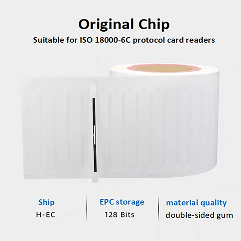 20PCS UHF RFID Wet Inlay Tag 18000-6C 860-960MHz RFID UHF Sticker Label  H10 Chip Electronic label 915 MHz High Quality