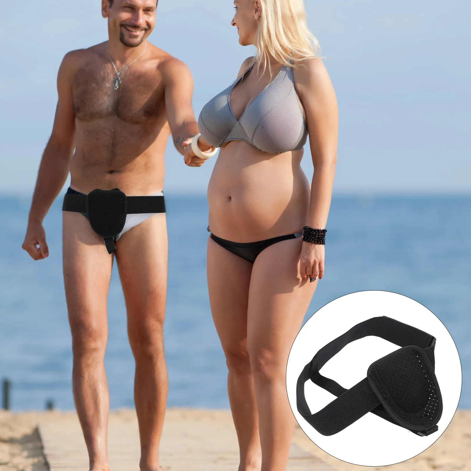 

Professional Hernia Belt Adjustable Adults Hernia Strap Breathable Composite Cloth Pain Relief Support Healthy Accessory