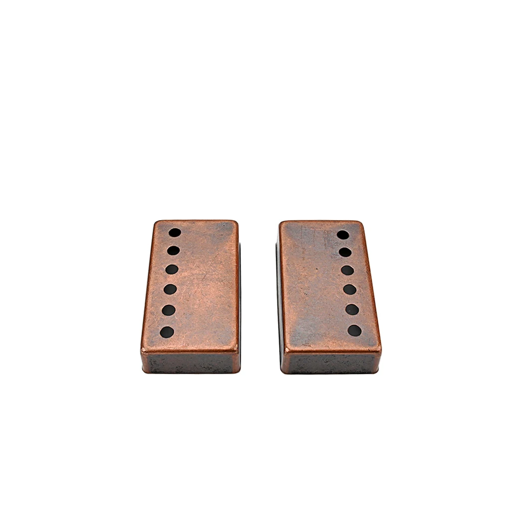 2 Pcs Guitar Humbucker Pickup Covers Electric Guitar Neck & Bridge Position Replacement Parts Bronze Guitar Accessories