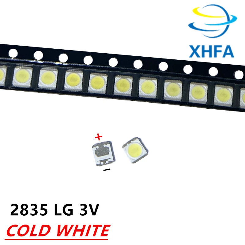 50PCS PER LG SMD LED 3528 2835 1 W 3 V Bianco Freddo Per TV/LCD Retroilluminato