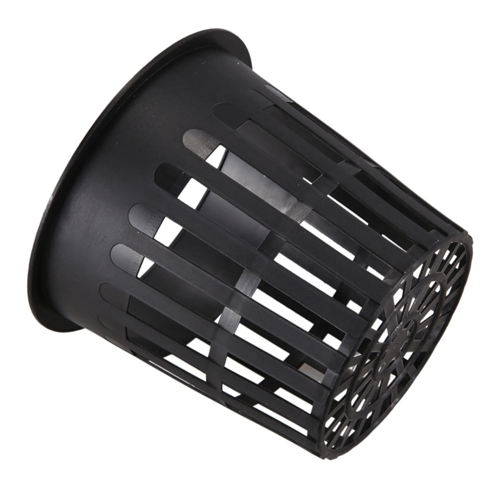 SYW-45 Pack 4 Inch Net Cups Slotted Mesh Wide Lip Filter Plant Net Pot Bucket Basket For Hydroponics
