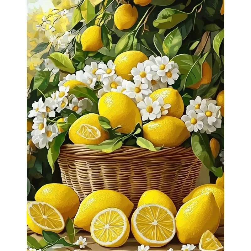 

500/1000/1200/2000PCS Jigsaw Puzzle Lemon Fruit Kitchen Landscape Art For Adults Great Weekend Relaxation And Family Fun