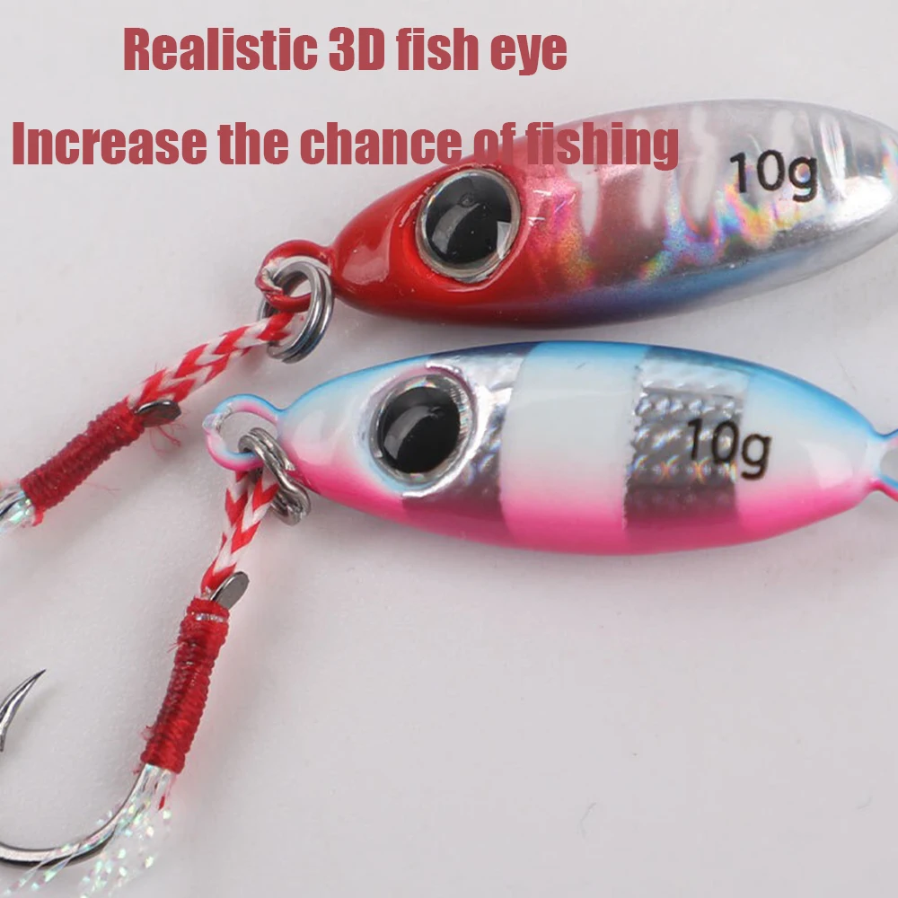 1 Stück/5 Stück Leuchtende Mikro-Metall-Jigging-Angelköder 5,5g/7,5g/10g Shore Casting Jig Lure Spoon Salzwasser Künstlicher Meeresköder – Detail 5
