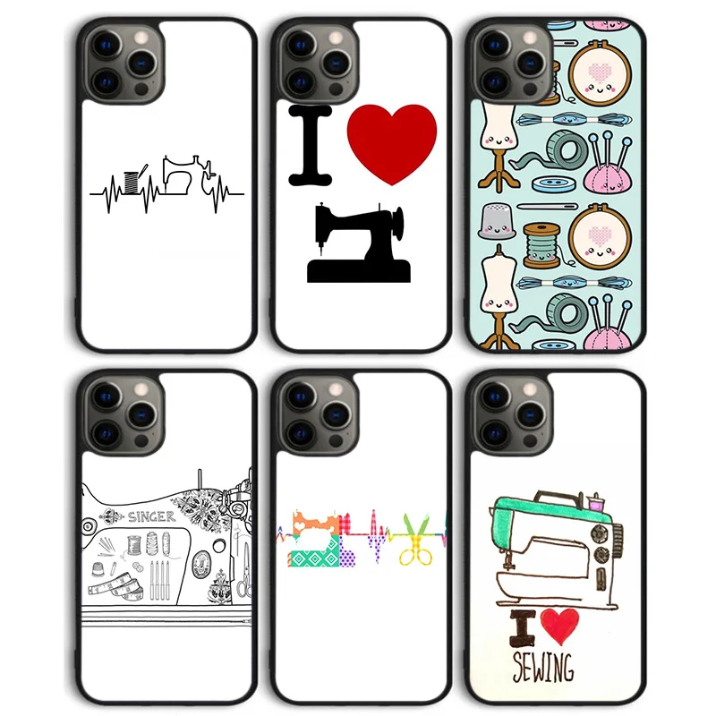 heart beats for sewing machine Phone Case Back Cover for iPhone 16 15 SE2020 14 13 11 12 Pro Max mini XS XR PlusS Shell Coque