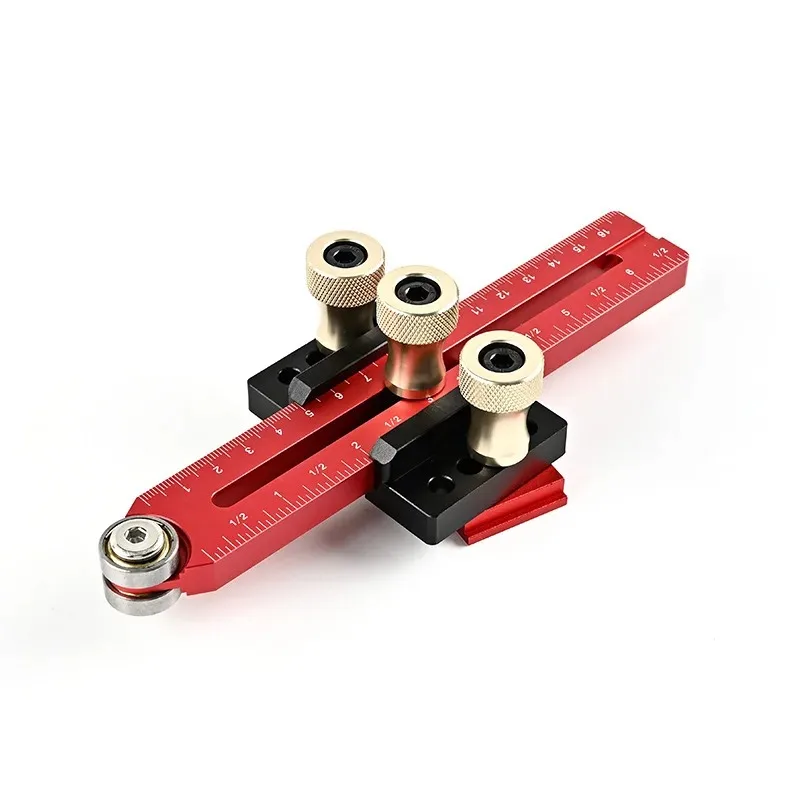 Adequado para ferramentas de alta precisão de serra de mesa de fixação de rasgo fina de 3/8 polegadas e 3/4 polegadas, 160mm/200mm guiado anodização CNC