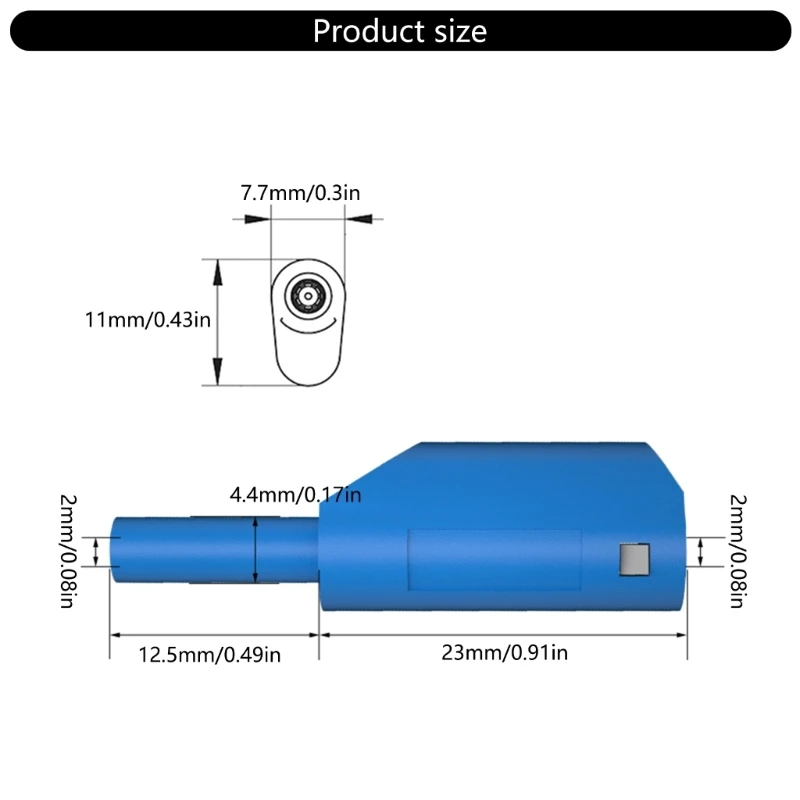 Spine a banana rivestite impilabili da 10 pezzi da 2 mm Connettori per test facili da usare