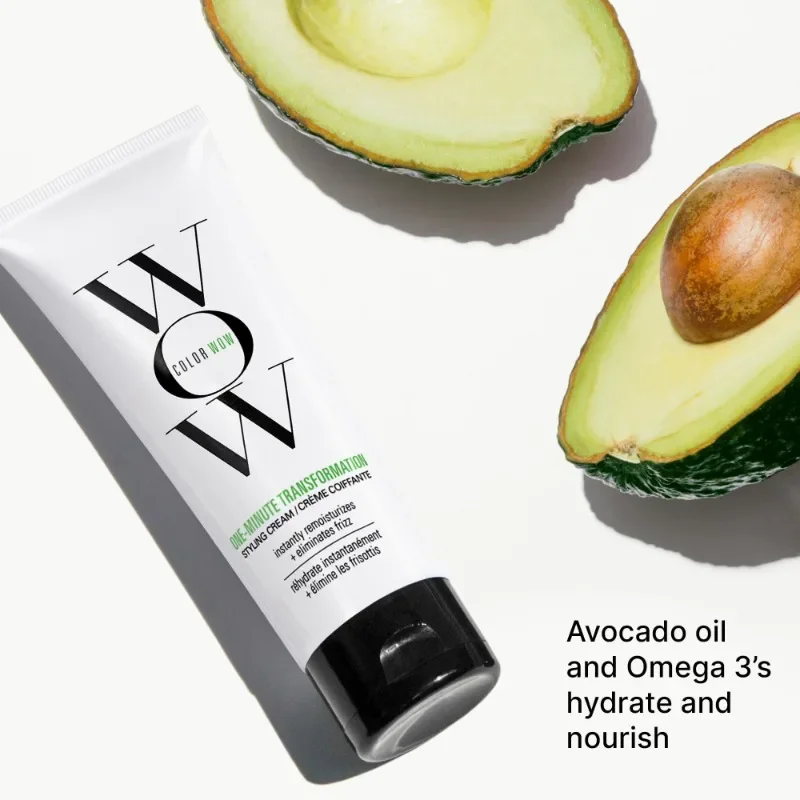 

120ML COLOR WOWONE-MINUTE TRANSFORMATION Smooth Refreshing Styling Cream Avocado Aroma Instant Frizz Fix Hair Removal Oil Dry