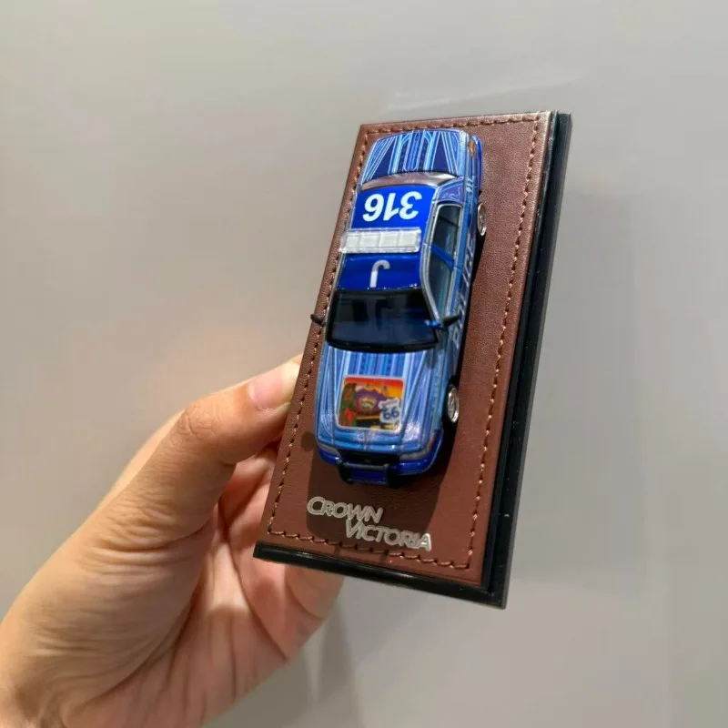GOC 1/64 FORD CROWN VICTORIA ALBUQUERQUE POLICE Model Samochodu z Odlewu Stopu Metalu, Kolekcja Zabawek Samochodowych, Prezent na Boże Narodzenie dla Chłopca