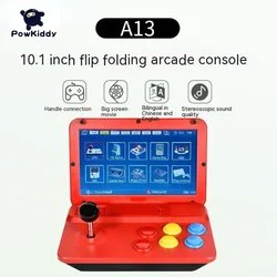 Nuovo Powkiddy A13 10 pollici grande schermo Joystick staccabile Retro giocatori di gioco ad alta definizione Retro Mini macchina da gioco regalo