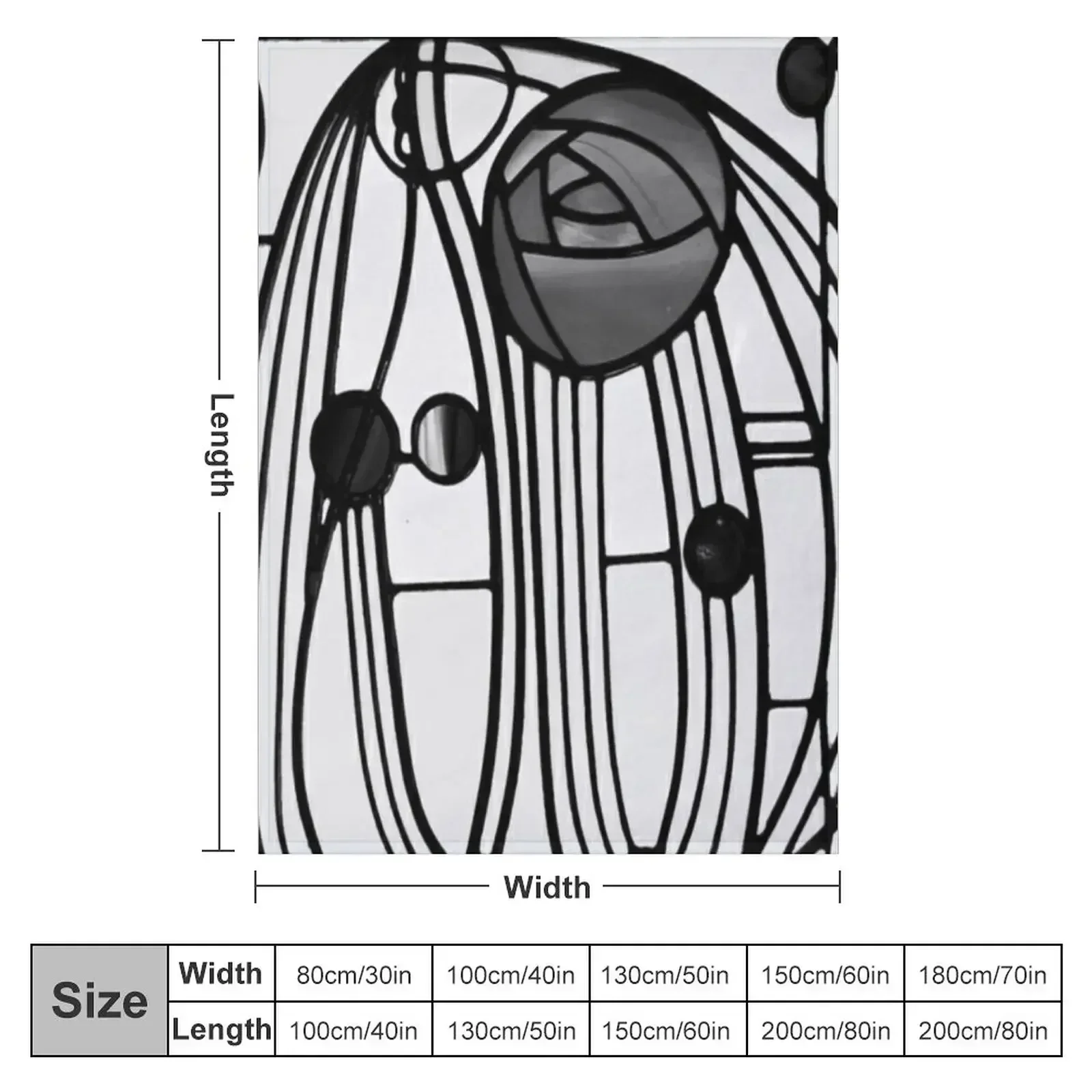 Charles Rennie Mackintosh design Throw Blanket Comforter Luxury Brand Winter beds Cute Plaid on the sofa sofa bed Blankets