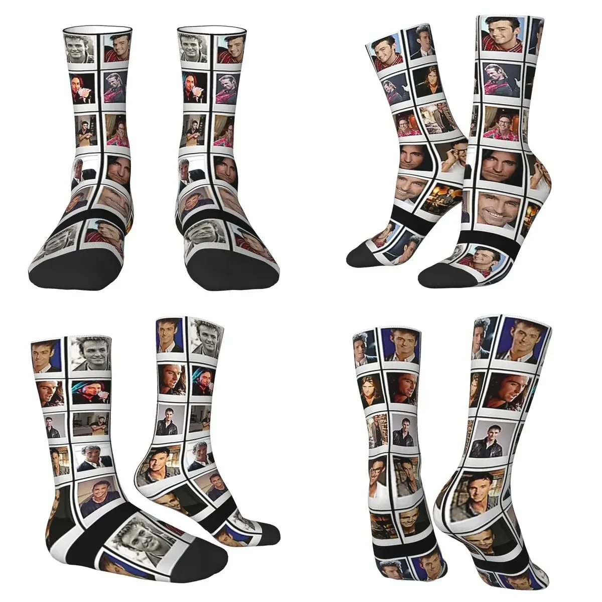

Marti Pellow Socks Harajuku Sweat Absorbing Stockings All Season Long Socks for Unisex Valentine's Day Gifts
