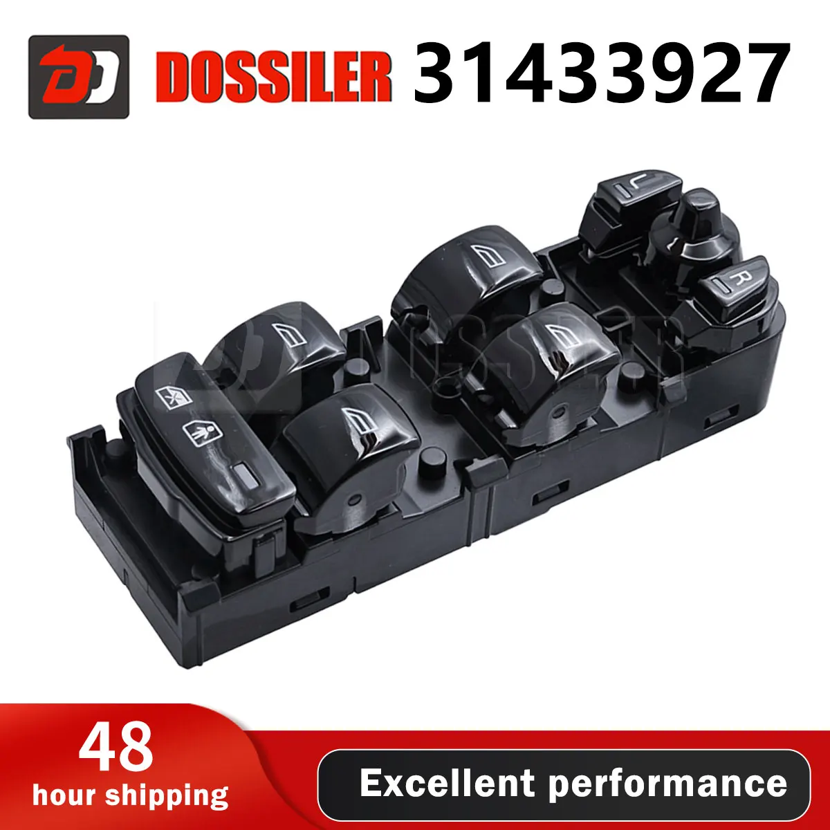 

31433927 Dossiler Power Window Switch Driver Side Power Window Master Switch for Volvo S90 V90 XC90 2016-2024 with Window lock