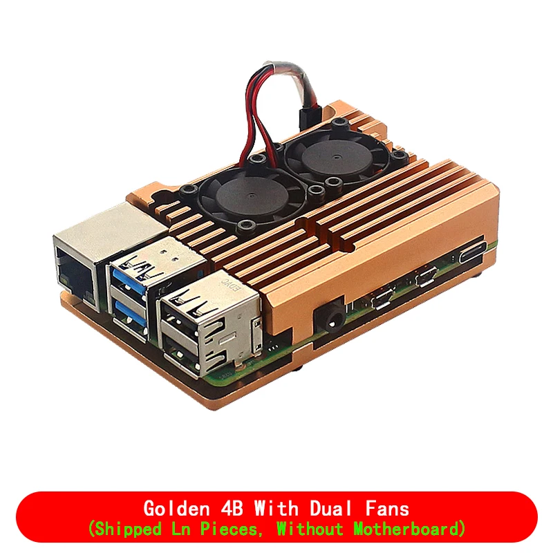 Variant: Pi4 case dual fan