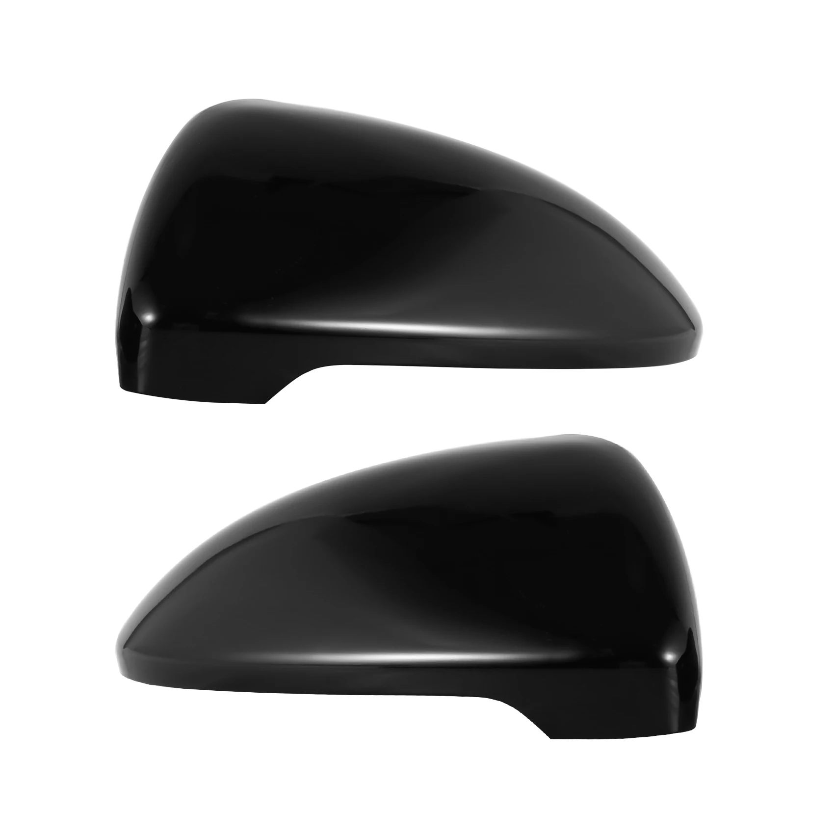 2 Pieces For Golf 7 Mk7 7.5 Gtd R for L E-Golf Side Wing Mirror Cover Caps Bright Black Rearview Mirror 2013-2017