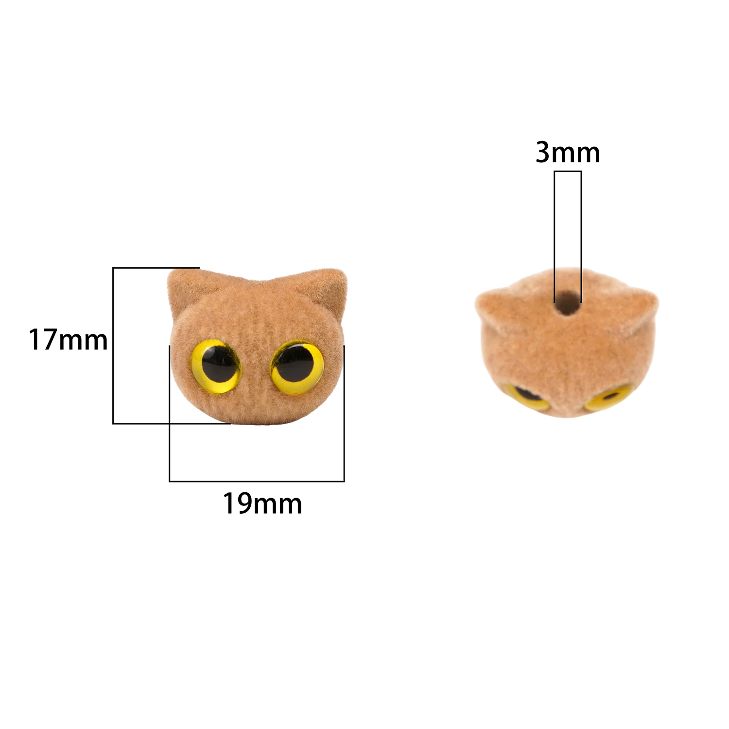 19x17mm 1pc/bag Cute Beads Cat Owl Beaded Resin Cartoon Loose Spacer Beads for Jewelry Making DIY Pendant Accessories image 4