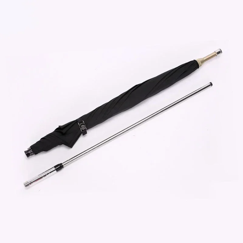 Vintage Black Large Umbrella Male Female Self-defense Sword  Luxury Long Handle Gentleman Business Umbrellas Windproof