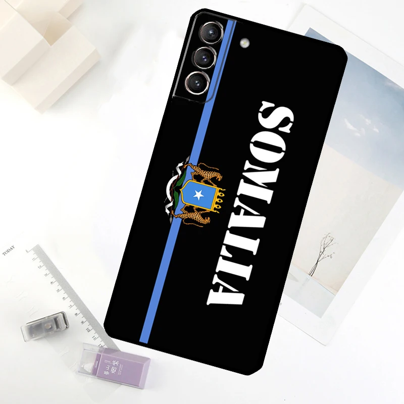 الصومالية الصومالية العلم الوطني قضية الهاتف لسامسونج غالاكسي S20 FE S21 S22 S23 S24 S25 الترا S9 S10 S25 زائد S25 FE غطاء #6