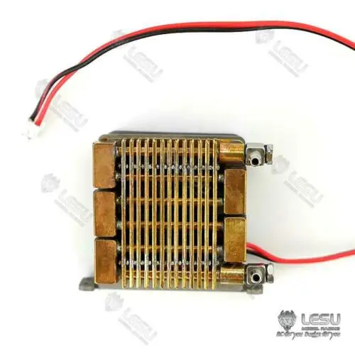 Lesu 1/14 sistema hidráulico de refrigeração de metal aparelho radiador a para diy caminhão basculante modelo peças de brinquedo th15859