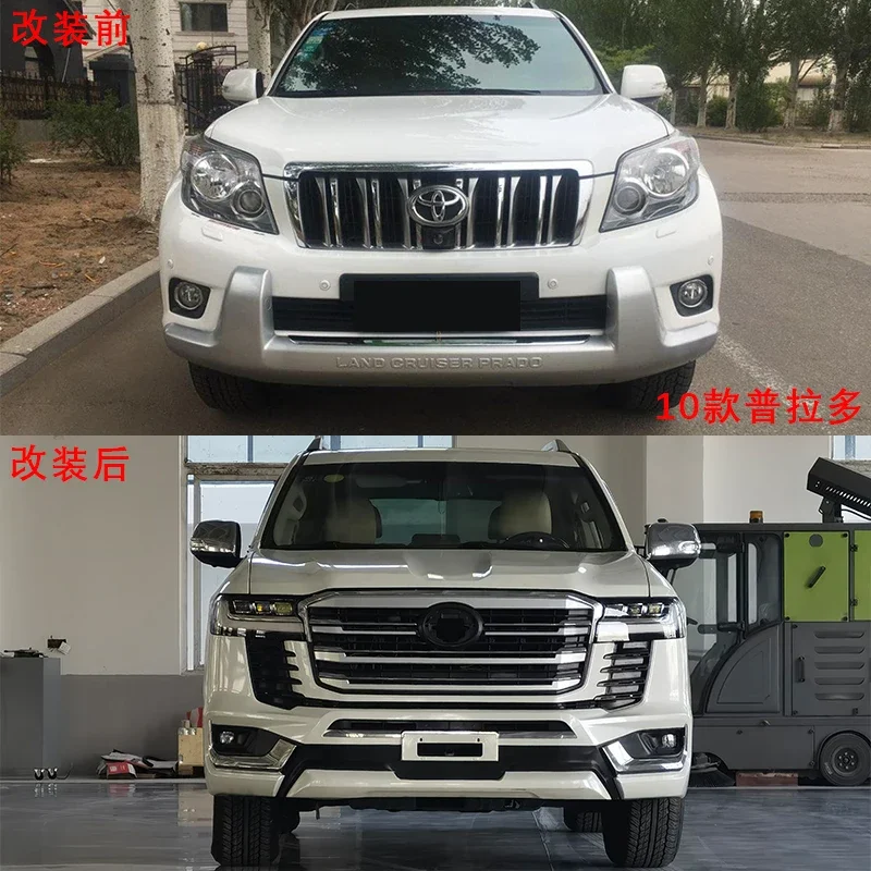 Zhengwo Body Kit 2004-2022 Prado Upgrade to LC300 Toyota Land Cruiser Start up Animation Back Lamp Auto Parts Front Bumper