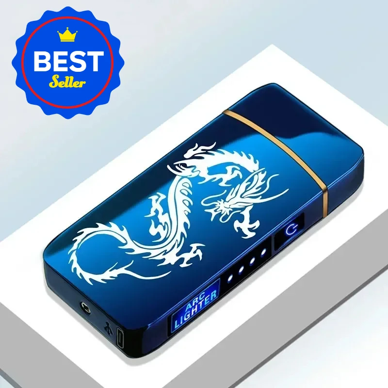 

Electric Lighter, Metal Double Arc Windproof LED Screen Touch Ignition Lighter, USB Charging Portable Lighter , Men's Gift 2026