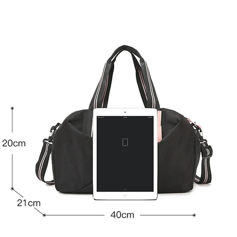 Sports Fitness Handbag Waterproof Crossbody Bags with Shoes Compartment Dry Wet Separation Shoulder Pack Multi-pocket Yoga Bag