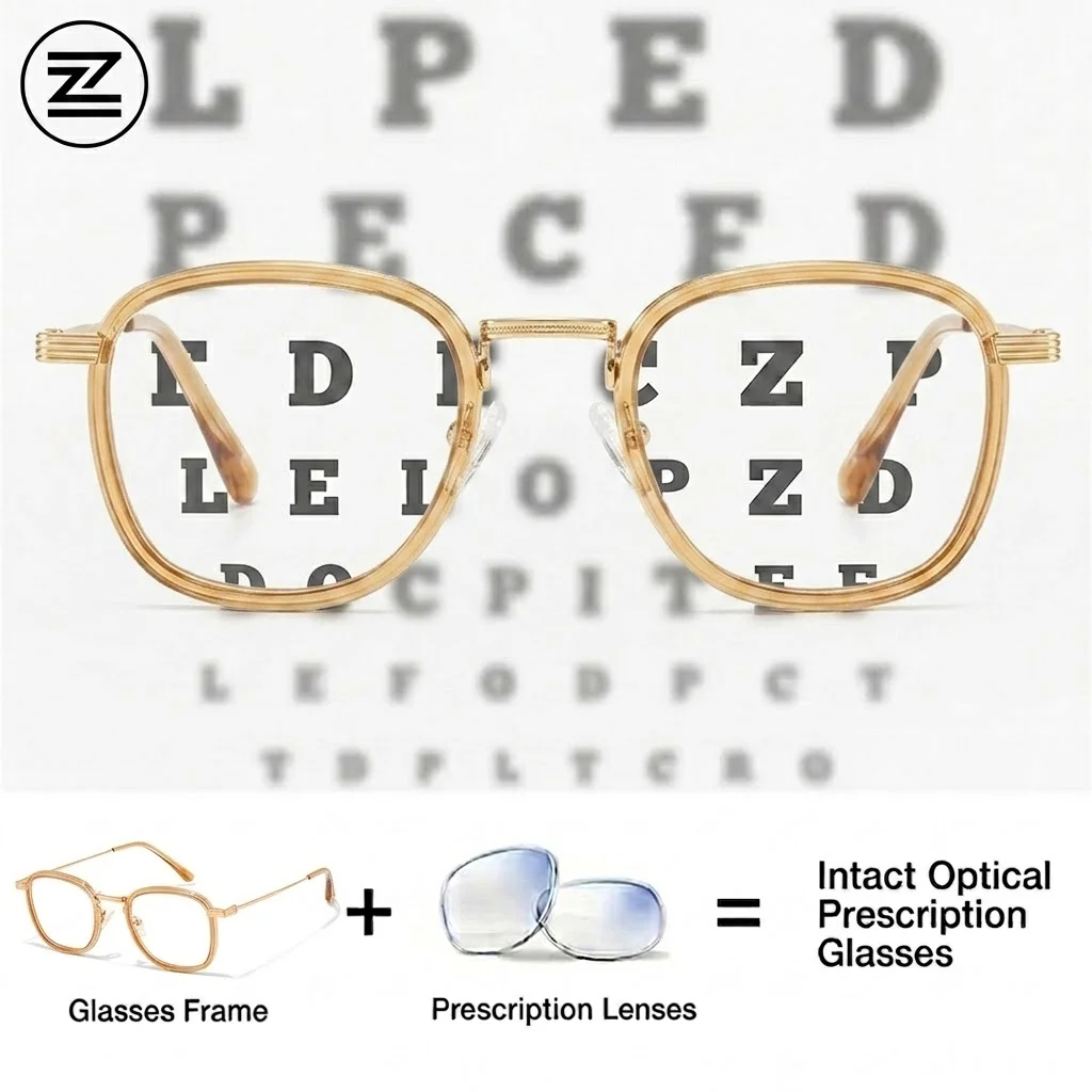 ZOZOTOMI – lunettes de vue carrées vintage pour hommes et femmes, en métal et acétate, UV400, photochromiques, optiques, progressives