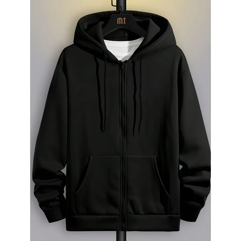 Men's zipper casual sports/comfortable/multifunctional/travel/easy zipper hooded sweatshirt